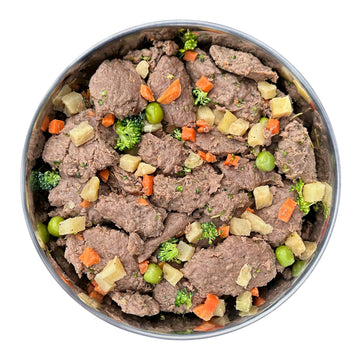 gekochtes Frische-Menü Pferd mit Pastinake, Karotte und Brokkoli (500g)